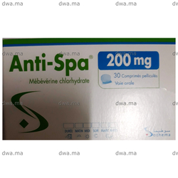 medicament ANTI-SPA200 MGBoite de 30 maroc