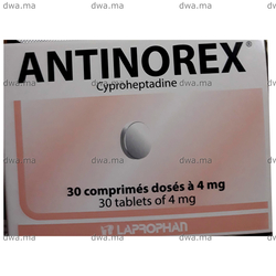 medicament ANTINOREX4 MGBoîte de 30 maroc