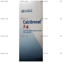 medicament CALCIBRONAT2 g Comprimé effervescentBoîte de 20 maroc