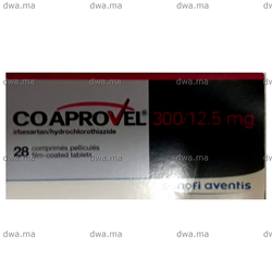 medicament COAPROVEL300 MG /12,5 MGBoîte de 28 maroc
