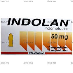 medicament INDOLAN50 mgBoîte de 10 maroc