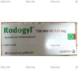 medicament RODOGYL0,75 MUI / 125 MGBoîte de 30 maroc