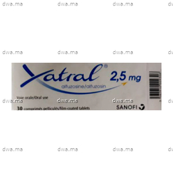 medicament XATRAL2,5mgBoîte de 30 maroc