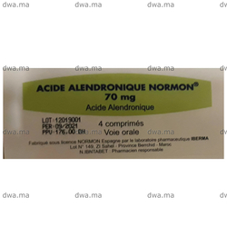 medicament ACIDE ALENDRONIQUE NORMON70 MGBoite de 4 maroc
