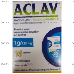 ACLAV 1 G 125 MG Bo te De 16 Medicament ACLAV 1 G 125 MG Bo te De 16 Medicament