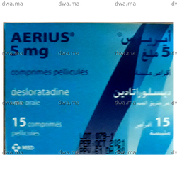 medicament AERIUS5 MGBoîte de 15 maroc