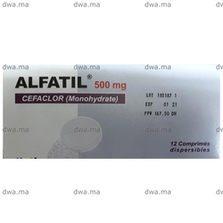 medicament ALFATIL500 MGBoîte de 12 maroc