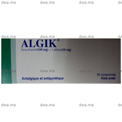 medicament ALGIK500 MG / 50 MGBoîte de 16 maroc