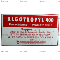 medicament ALGOTROPYL400 MGBoîte de 10 maroc