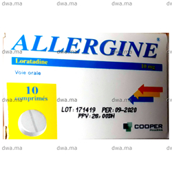 medicament ALLERGINE10 MGBoîte de 10 maroc