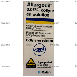 medicament ALLERGODIL0,05 %Flacon 6 ml maroc