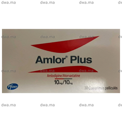 medicament AMLOR PLUS10 MG / 10 MGBoîte de 30 maroc
