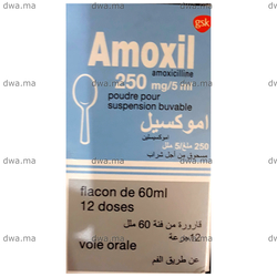 medicament AMOXIL250 MGFlacon de 60 ml maroc