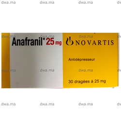medicament ANAFRANIL25 MGBoîte de 30 maroc
