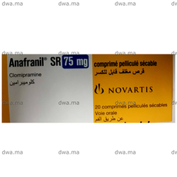 medicament ANAFRANIL RETARD75 MGBoîte de 20 maroc