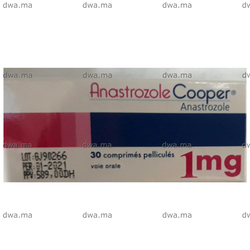 medicament ANASTROZOLE COOPER1MGBoite de 30 maroc