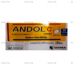 medicament ANDOL C500 MG / 300 MGBoîte de 10 maroc