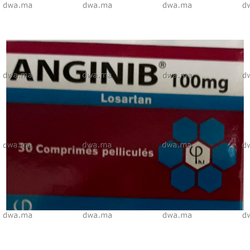medicament ANGINIB100 MGBoite de 30 maroc