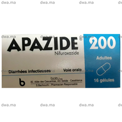 medicament APAZIDE200 MGBoîte de 16 maroc