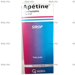 medicament APETINE40 MGFlacon de 125 ml maroc