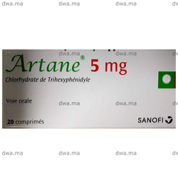 medicament ARTANE5 MGBoîte de 20 maroc