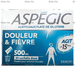 medicament ASPEGIC500 MGBoîte de 20 maroc