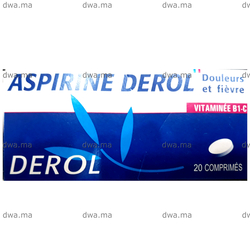 medicament ASPIRINE VITAMINEE B1C DEROLBoîte de 20 maroc