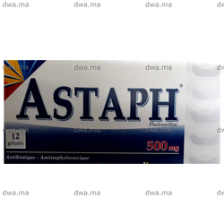medicament ASTAPH500 MGBoîte de 12 maroc