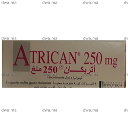 medicament ATRICAN250 MGBoîte de 8 maroc