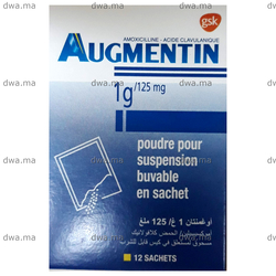 medicament AUGMENTIN1 G / 125 MGBoîte de 12 maroc