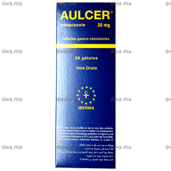 medicament AULCER20 MGBoîte de 28 maroc