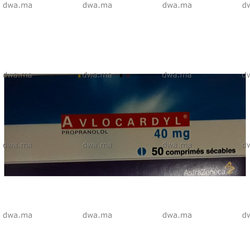 medicament AVLOCARDYL40 MGBoîte de 50 maroc