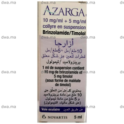 medicament AZARGA10 MG / ML + 5 MG / MLCollyre maroc