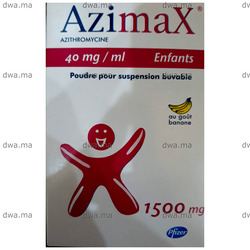 medicament AZIMAX1500 MGFlacon de 37,5 ml maroc