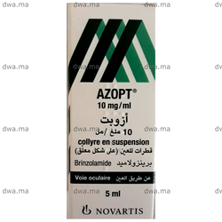 medicament AZOPT10 MG / MLFlacon de 5 ml maroc