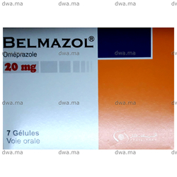 medicament BELMAZOL20 MGBoite de 7 gélules maroc
