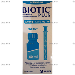medicament BIOTIC PLUS100 mg/12Flacon de 60 ml maroc