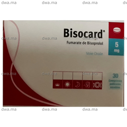medicament BISOCARD5 MGBoite de 30 maroc