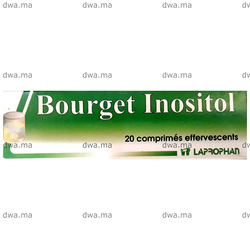 medicament BOURGET INOSITOL Comprimé effervescentBoîte de 20 maroc