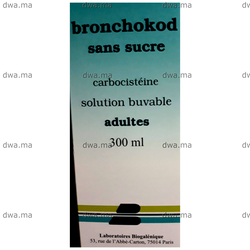 medicament BRONCHOKOD5 % Sans sucre Solution Buvable AdulteFlacon de 300 ml maroc