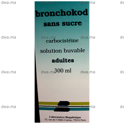 BRONCHOKOD SANS SUCRE ADULTES FL 300 ML