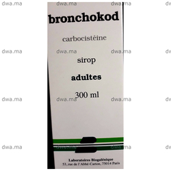 medicament BRONCHOKOD5 % Sirop AdulteFlacon de 300 ml maroc