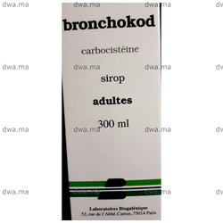 medicament BRONCHOKOD5 % Sirop AdulteFlacon de 300 ml maroc