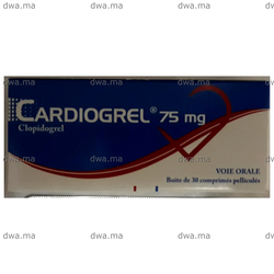 medicament CARDIOGREL75 MGBoite de 30 maroc