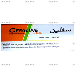 medicament CEFALINE HAUTH500 MG / 50 MGBoîte de 10 maroc