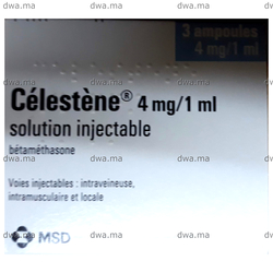 medicament CELESTENE4 MG  / 1mlBoîte de 3 ampoules de 1ml maroc