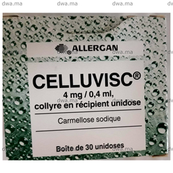 medicament CELLUVISC4 MG/0,4 MLBoîte de 30 maroc