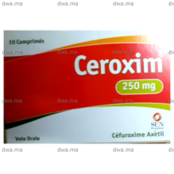 medicament CEROXIM250 MGBoîte de 10 maroc