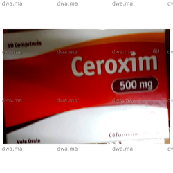medicament CEROXIM500 MGBoîte de 10 maroc