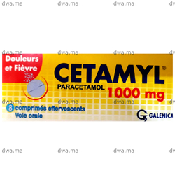 medicament CETAMYL1000 MGBoite de 8 maroc